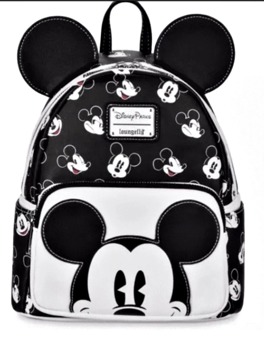 Loungefly Disney Mickey Mouse Mini Backpack in Black & White